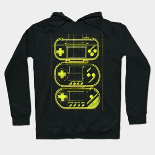 Yellow Handheld Gaming Blueprint Hoodie